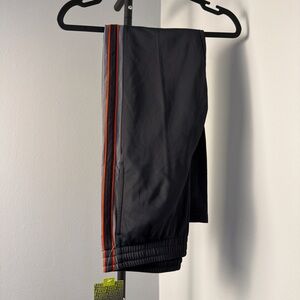 Kids Black Joggers with Red Stripe